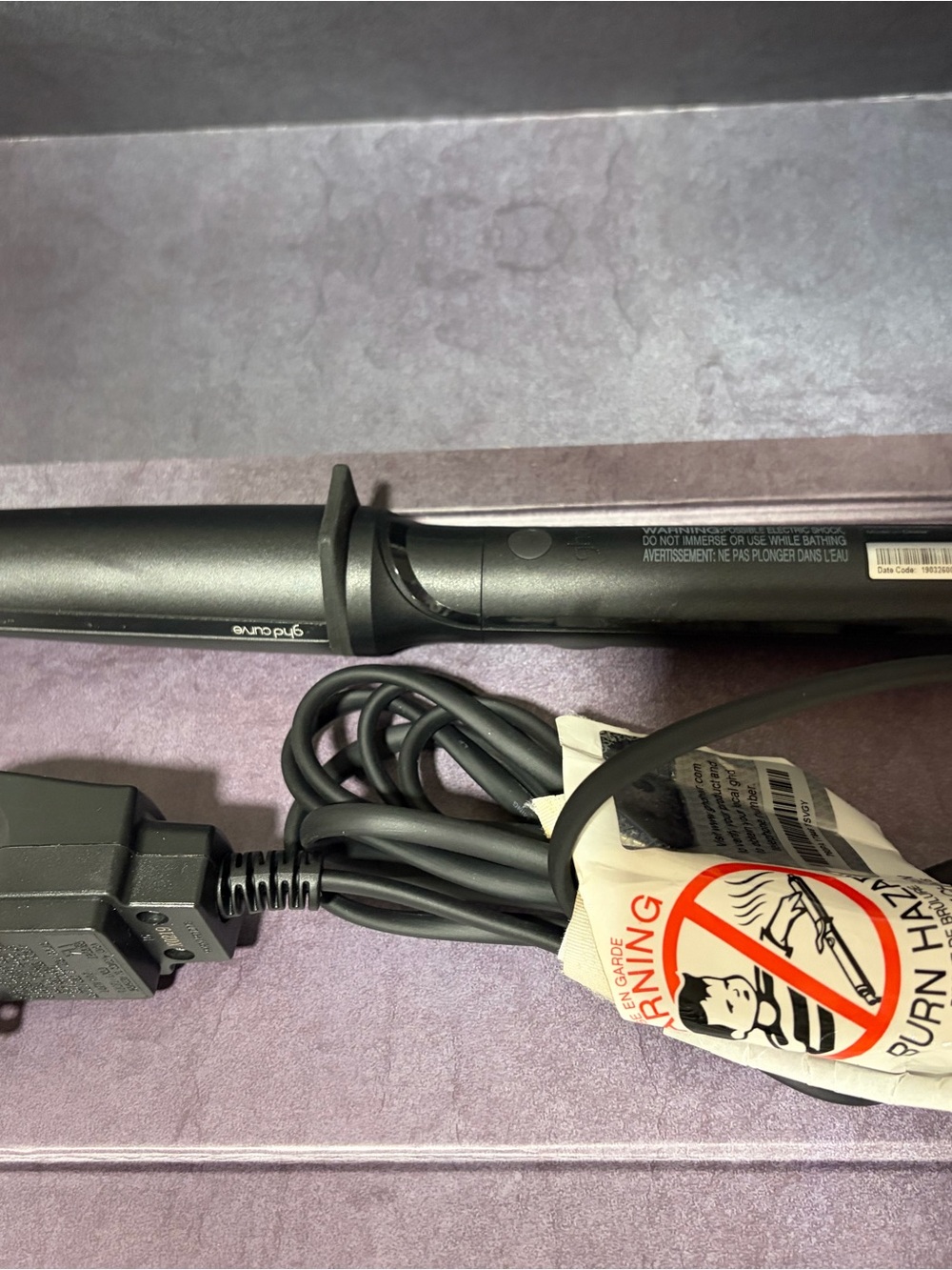 ghd Black Curling Wand with Power Cord